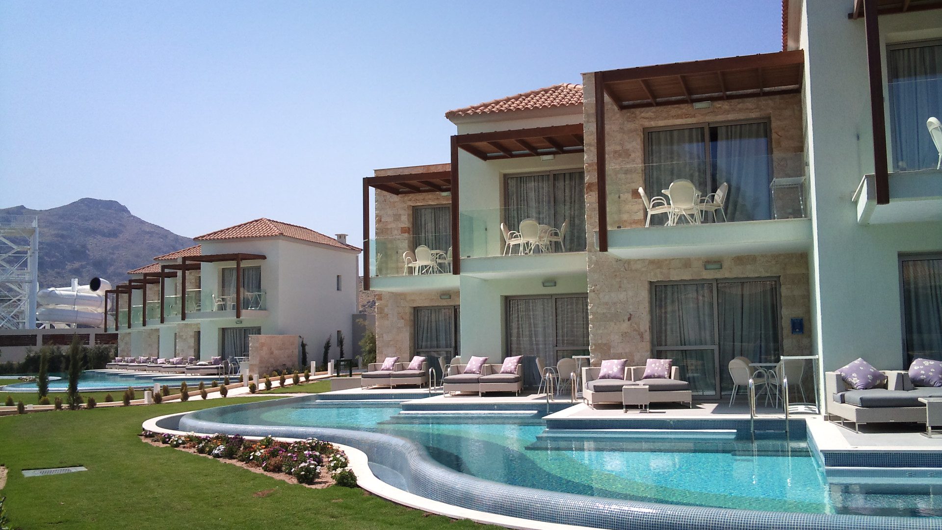 Atlantica Hotel — κουφώματα αλουμινίου, Ρόδος